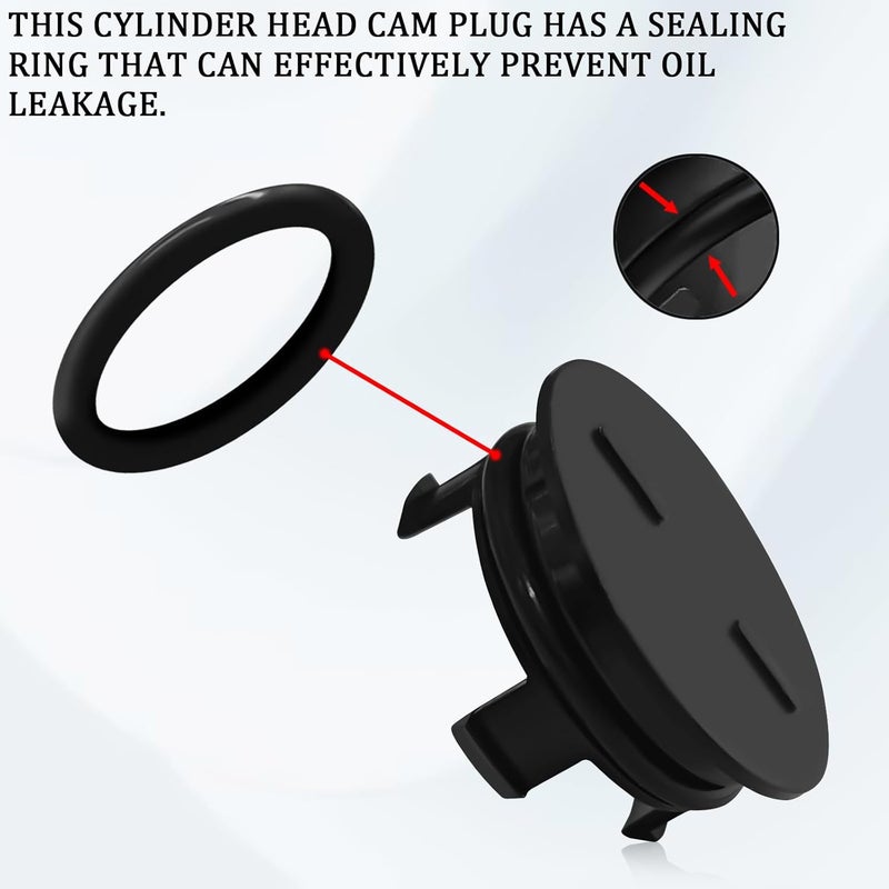SamWinGear Cylinder Head Rear Cam Plug with Seal for Honda Civic, Camshaft Seal Cap 12513-P72-003 12513P72003 Engine Semi-Circular Plug for Honda Civic HR-V Insight CR-V CR-Z Acur Integra 1990-2018 - Image 4